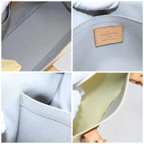 LOUIS VUITTON Monogram Vernis Rosewood Avenue Hand Bag Perle M93508 Auth hk3143 - Picture 15 of 16